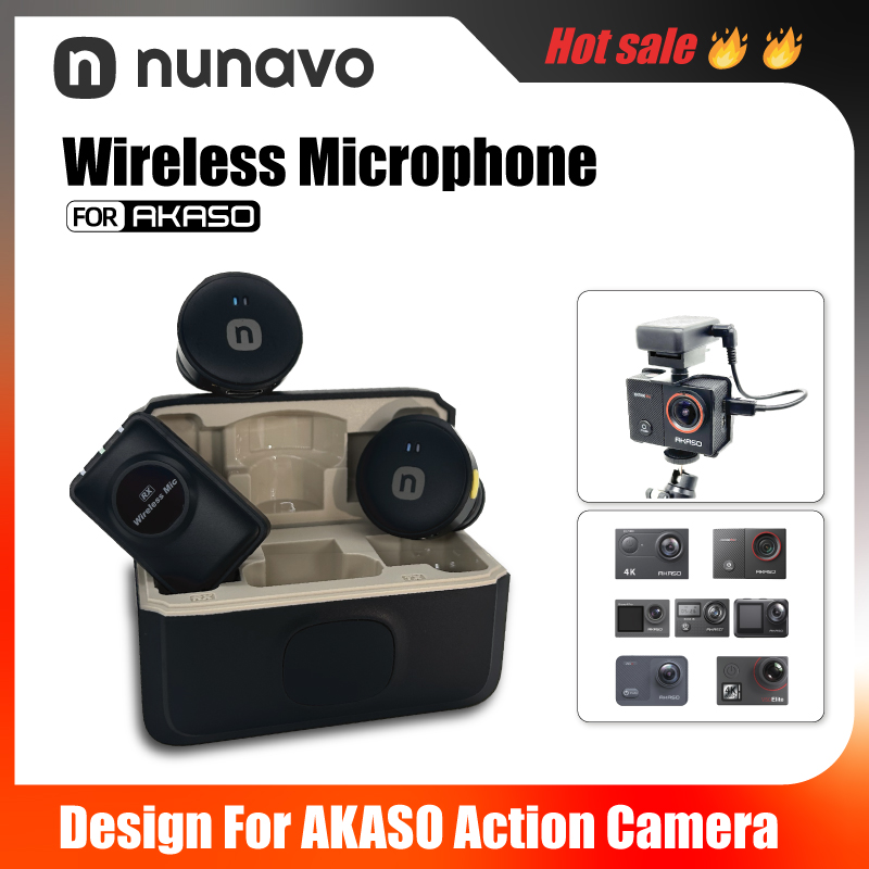 Shure Mic Mv7 - NUNAVO Беспроводной микрофон для AKASO EK7000/EK7000Pro/V50X/V50