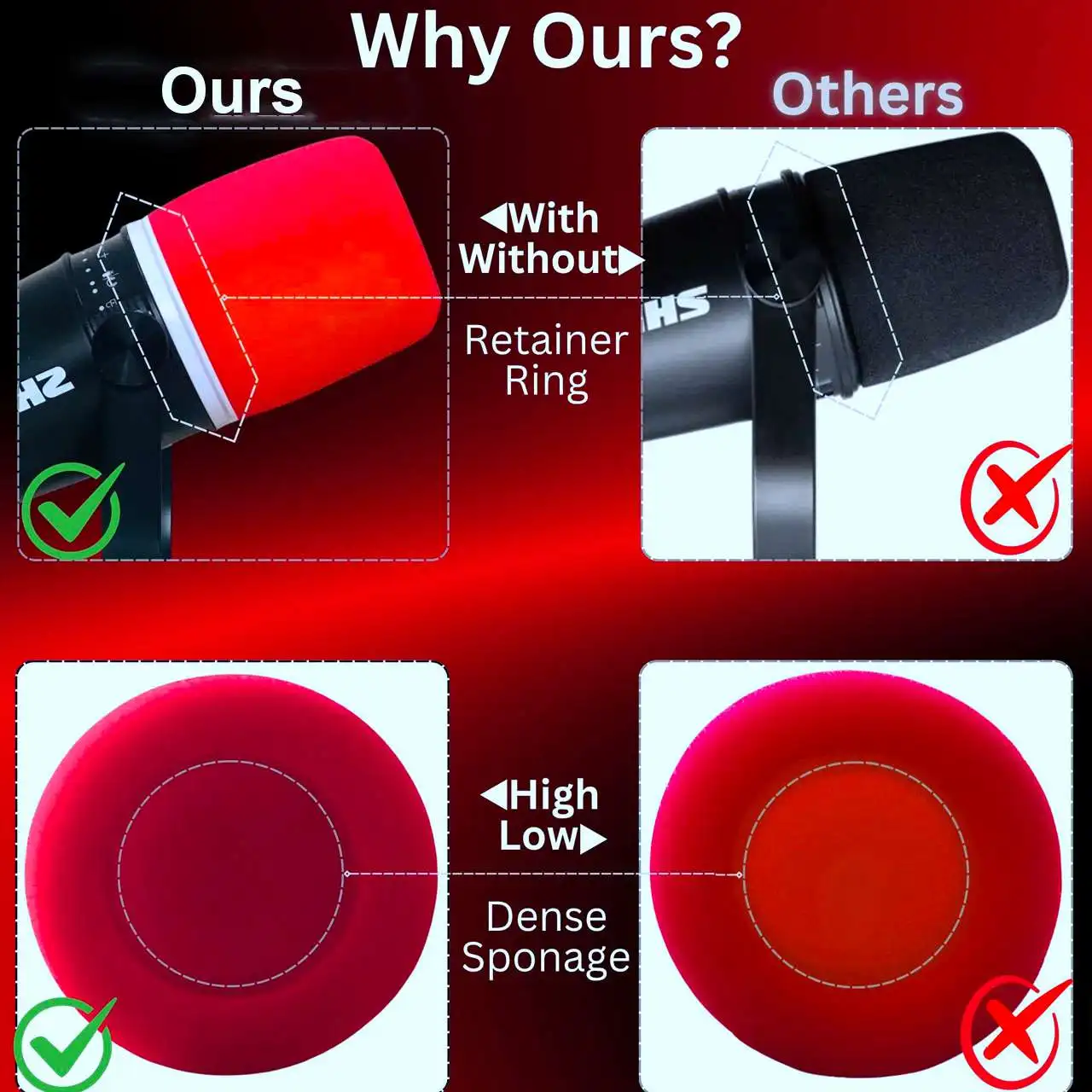 Сменный поролоновый поп-фильтр – обзор и цена Shure Mic Mv7