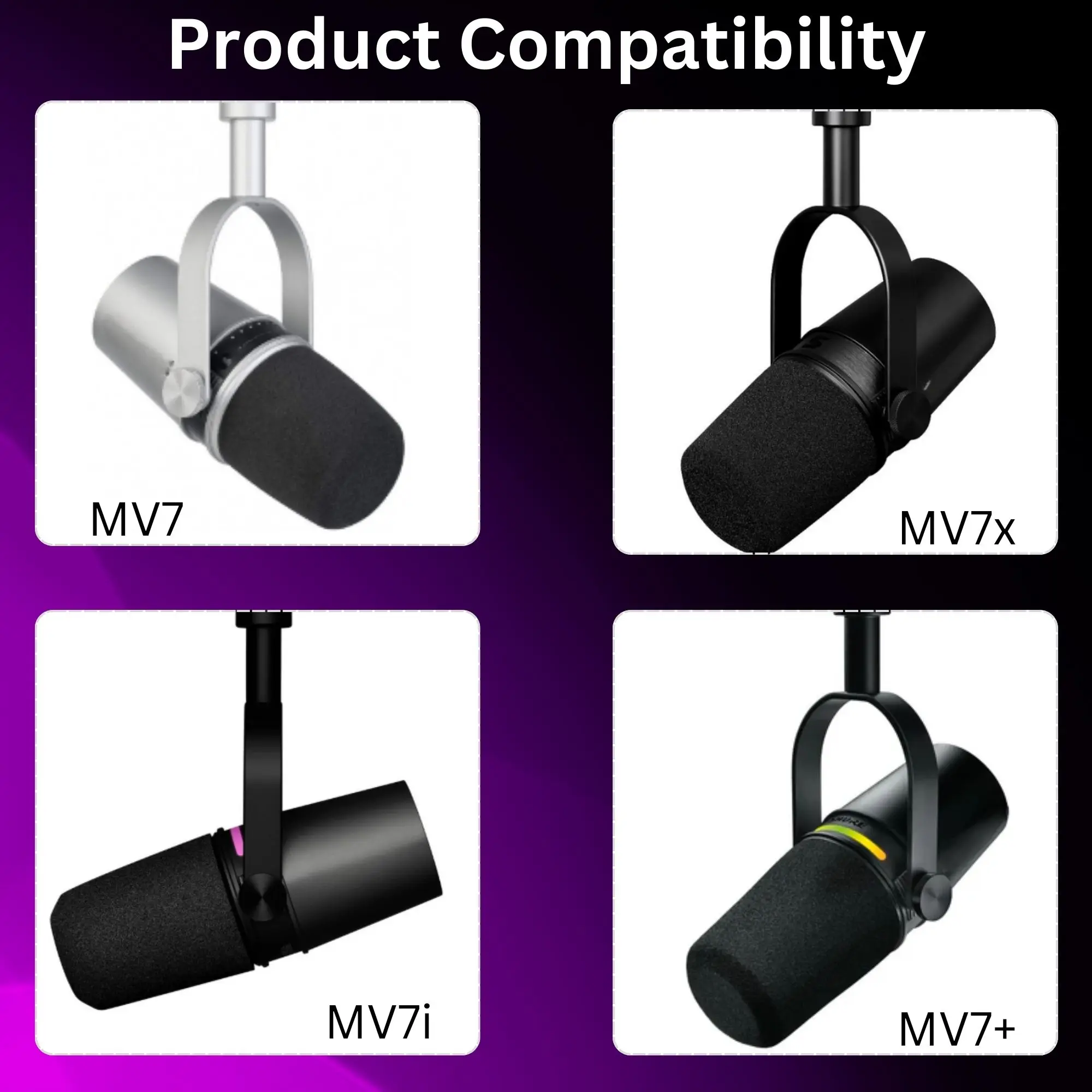 Поролоновая ветрозащита MV7 дл – обзор и цена Shure Mic Mv7