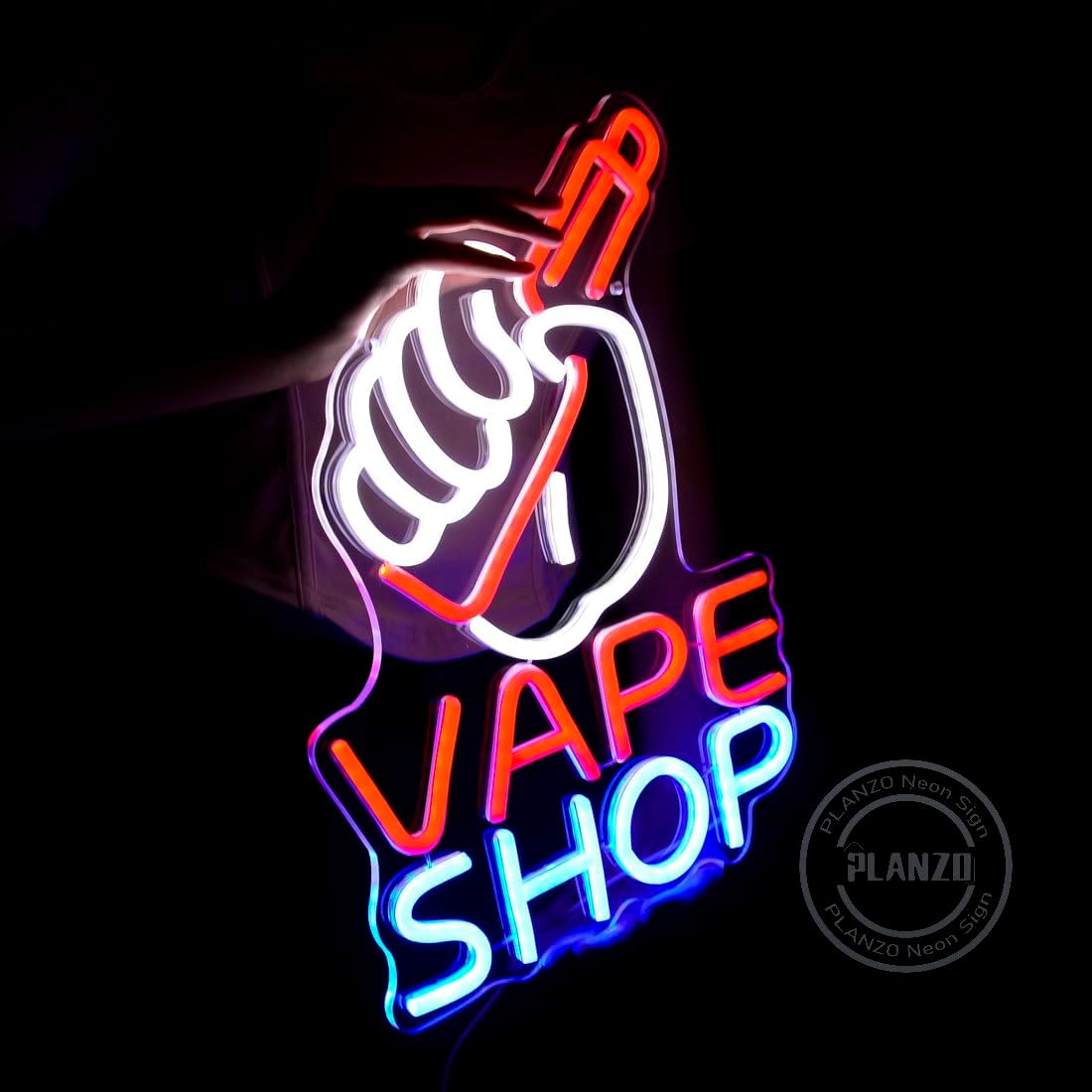 Неоновая вывеска для магазина  – обзор и цена Vaping Store