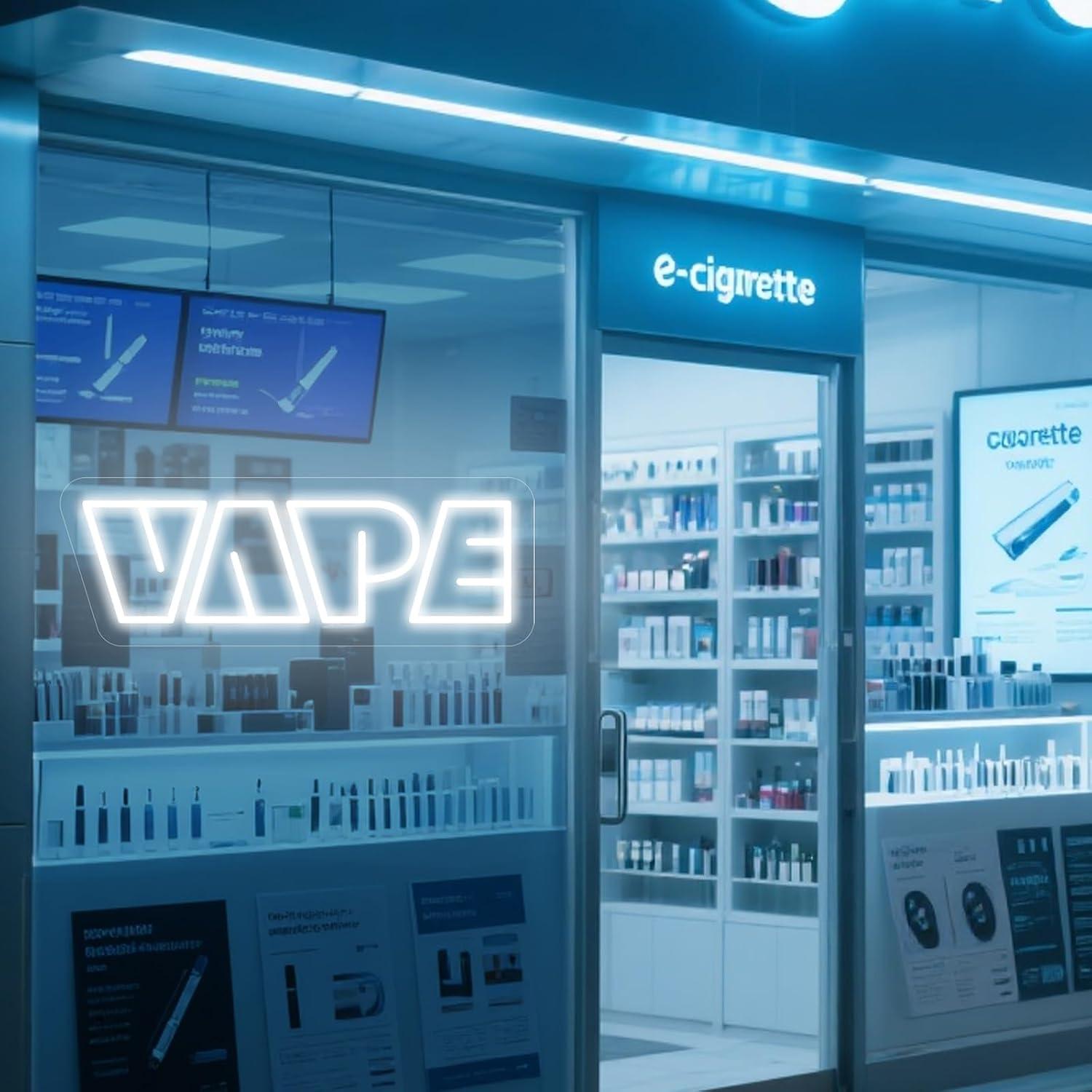 Неоновая вывеска VAPE с USB-пи – обзор и цена Vaping Store