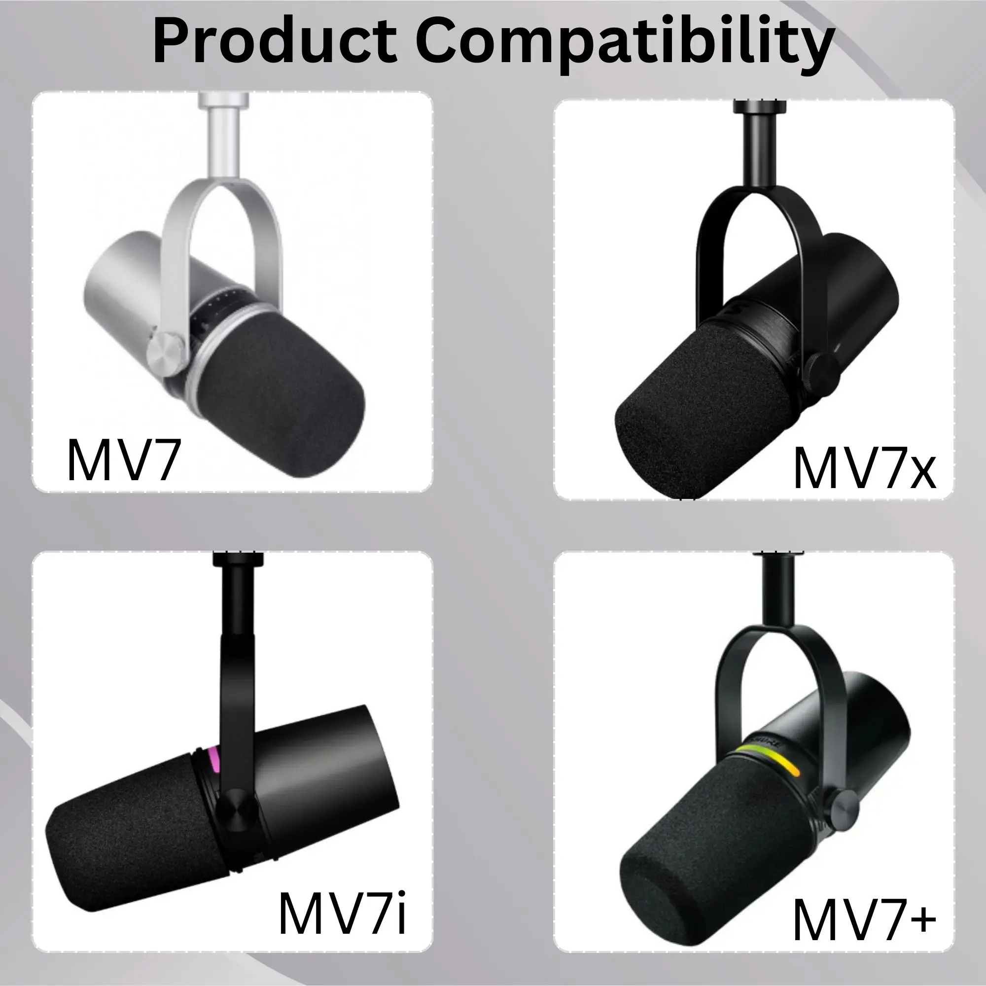 Блестящий пенопластовый поп-фи – обзор и цена Shure Mic Mv7